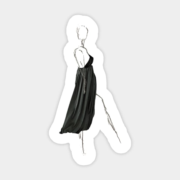 girl in green dress Sticker by designsbyilse